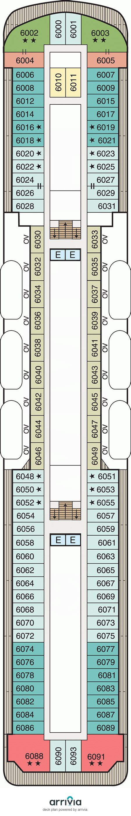 Deck 6 on Nautica | Nautica Deck 6 on iCruise.com