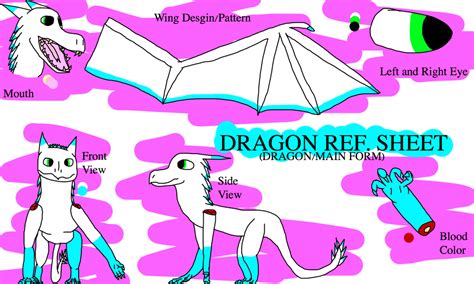 Dragon Ref. Sheet (Dragon/Main Form) by dragonseye25 on DeviantArt
