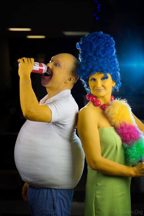 Cosplay de Homer e Marge de Os Simpsons - Mundo Cosplayer