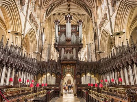 Exeter Cathedral Interior UK – Stock Editorial Photo © TravellingLight ...