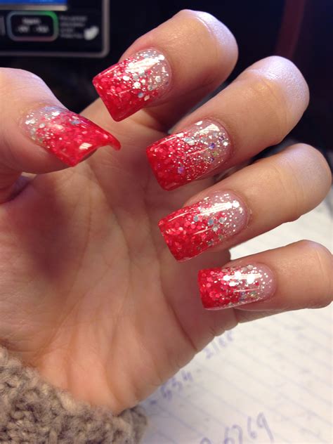 Red Jelly Nails French Tips