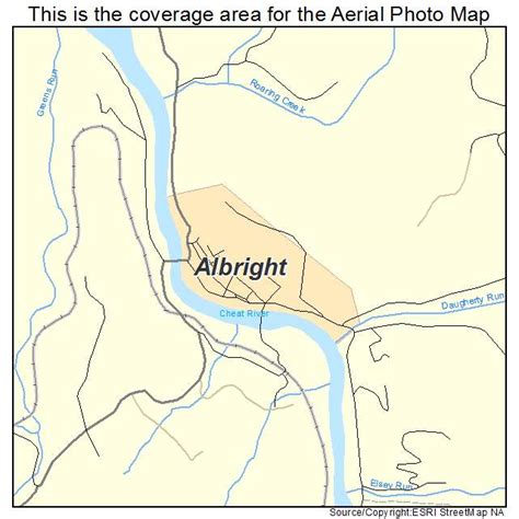 Aerial Photography Map of Albright, WV West Virginia