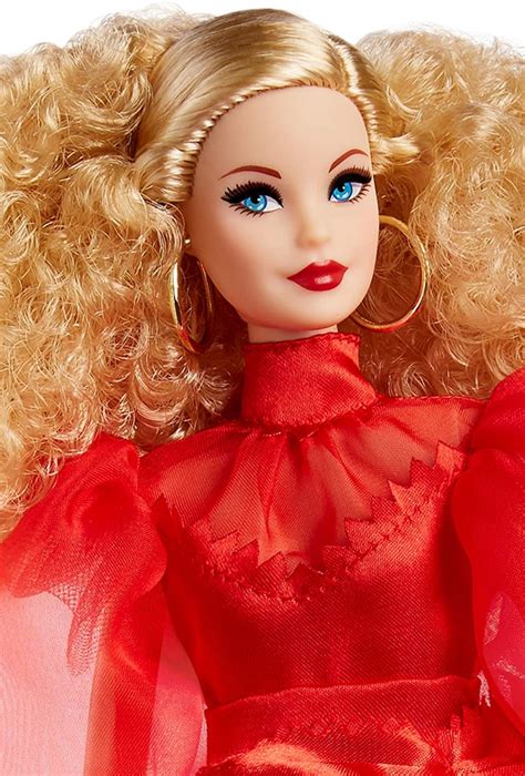 Mattel Barbie Kolekcjonerska 75th Anniversary Doll in Red Chiffon Gown GMM98 GMM98 - GUGU Zabawki