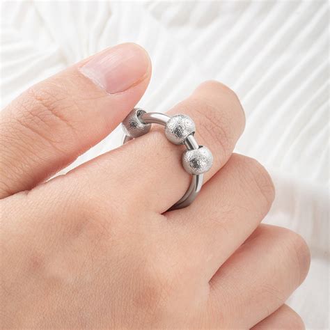 Kids Fidget Anxiety Ring, Adjustable Kids Anti-worry Bead Ring for Stress Relief, ADHD Ring ...