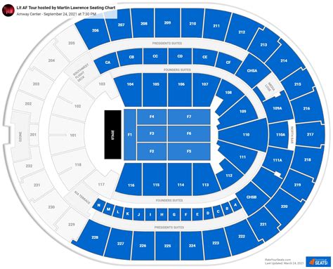 Amway Center Seating Charts for Concerts - RateYourSeats.com