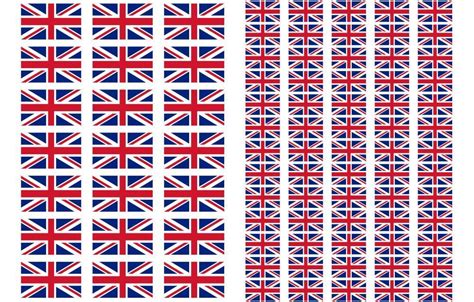 Great Britain Flag Stickers rectangular 21 or 65 per sheet | eBay ...