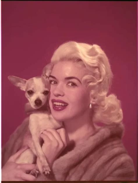 JAYNE MANSFIELD BLONDE Bombshell in fur coat Original 8x10 Color Transparency $99.99 - PicClick