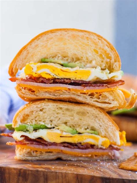 The Best Croissant Breakfast Sandwiches - Tatyanas Everyday Food