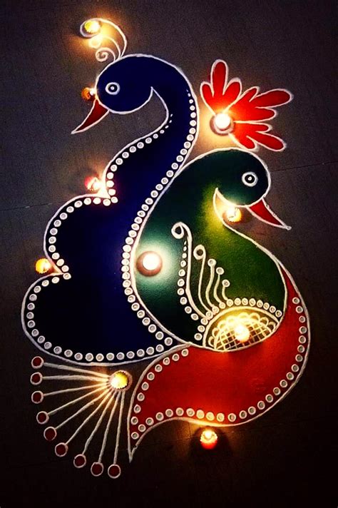 25 Best Prize Winning Rangoli Designs For School Competition