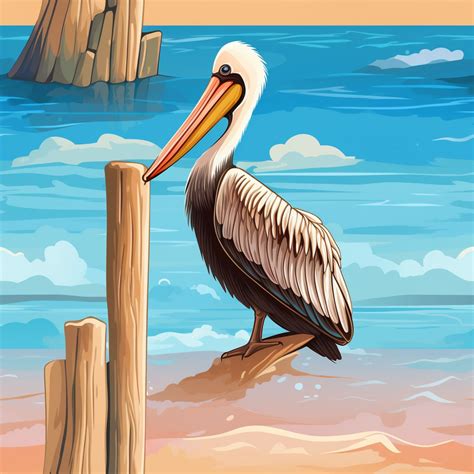 Pelican Vector Art Print Free Stock Photo - Public Domain Pictures