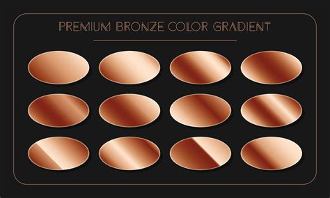 Luxury bronze gradient colour palette catalog samples in RGB or HEX pastel and neon 12961282 ...