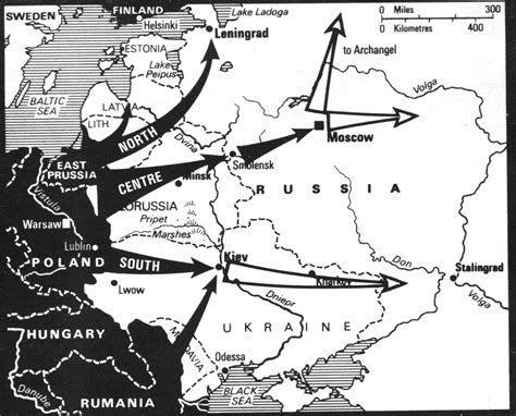 German Army High Command Plan for Operation Barbarossa