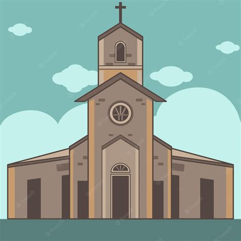 Premium Vector | Simple church