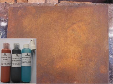 Rusting Iron Paint, Reactive rust effect Paint for arts, crafts and ...