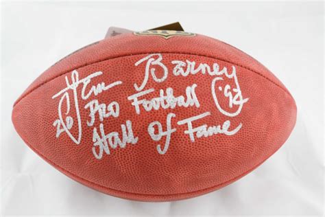 Lem Barney Authentic NFL Football - Mississippi Sports Hall of Fame