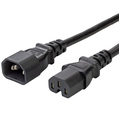 6FT IEC60320 C14 to C15 15A 250V 14awg TAA Power Cord - BLACK)