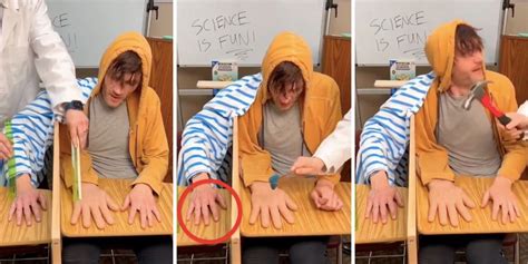 Watch the rubber hand illusion trick a guy's brain - Upworthy