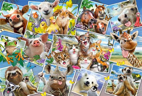 ANIMAL SELFIES 200 PIECE PUZZLE - SCHMIDT Puzzle Palace