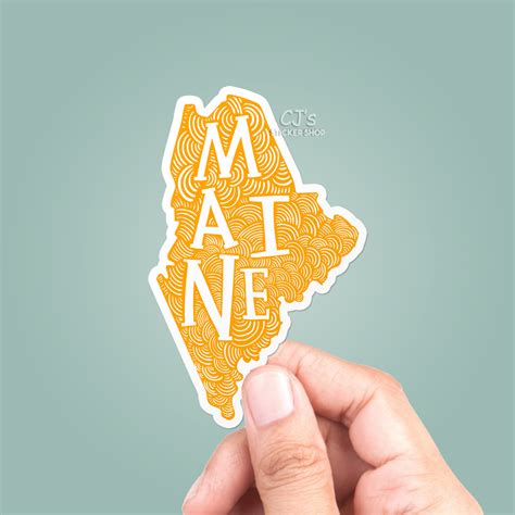 Maine State Sticker – CJ's Sticker Shop