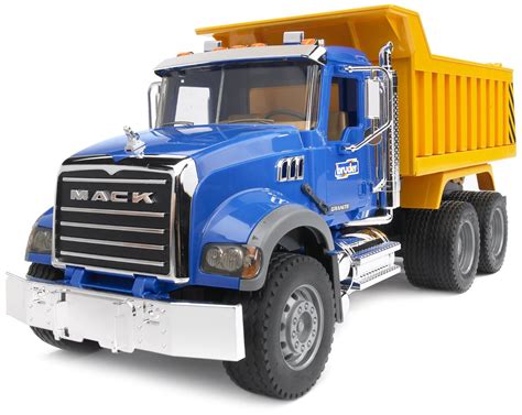 Bruder 02815 MACK Granite Dump Truck for Construction and Farm Pretend ...