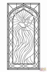 Free Printable Stained Glass Window Coloring Pages  Home sketch template