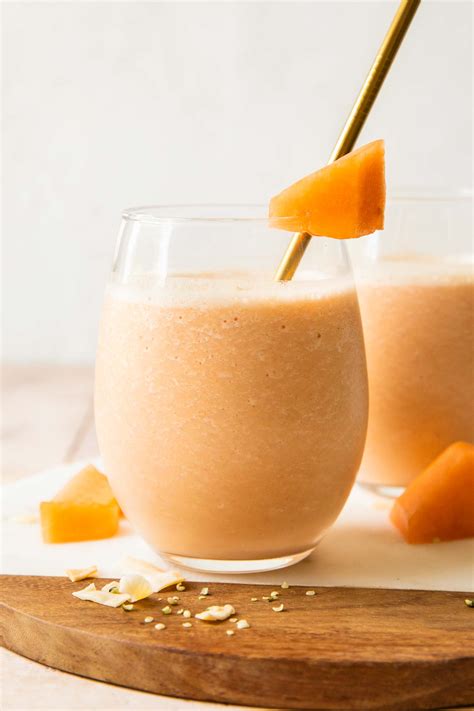 Cantaloupe Smoothie (Easy + Refreshing!) - Jar Of Lemons