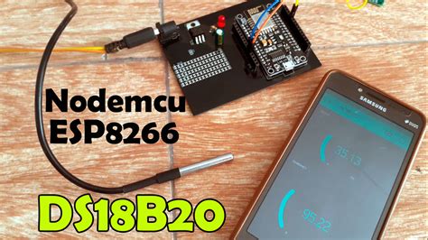 Nodemcu ESP8266 DS18b20 Waterproof Temperature Sensor Monitoring