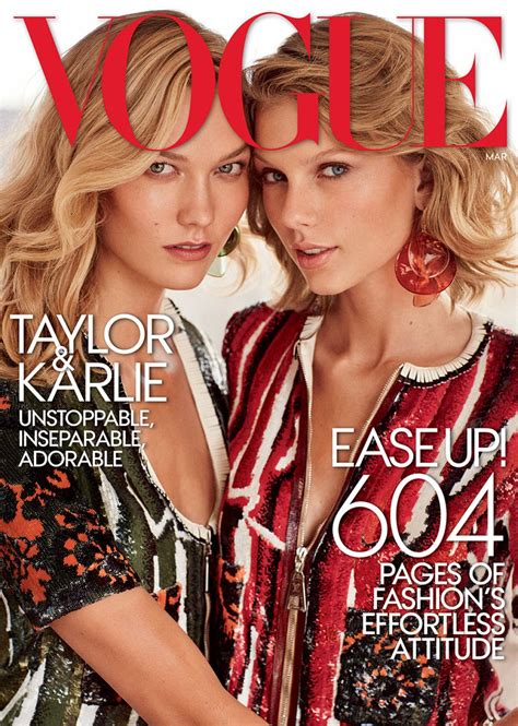Taylor Swift & Karlie Kloss - Vogue MAgazine March 2015 Issue • CelebMafia