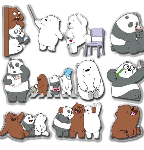 We bare bears stickers, Design & Craft, Art & Prints on Carousell