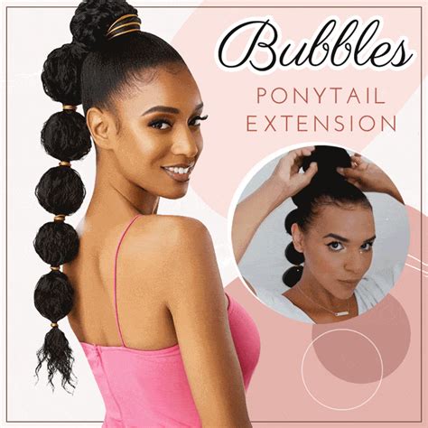 Bubbles Ponytail Extension | Bubble ponytail, Ponytail extension, Twist ...