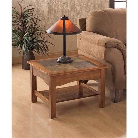 Round Slate Top Coffee Table : Contemporary Slate Tile Coffee Table ...