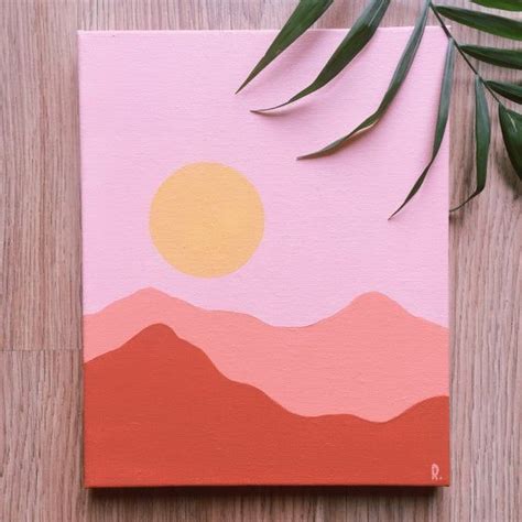 Pin on Couleur orange Small Canvas Paintings, Easy Canvas Art, Canvas ...