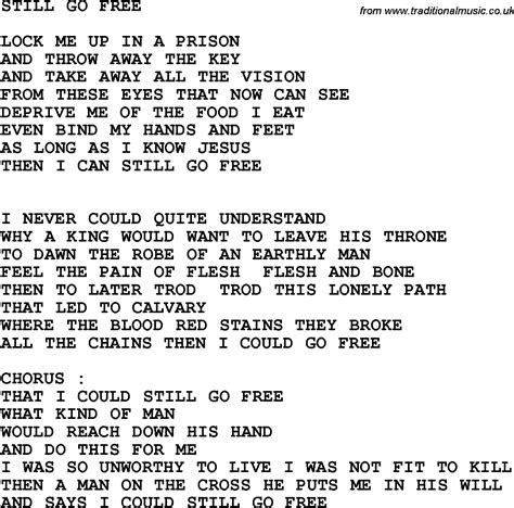 Free Printable Southern Gospel Song Lyrics - Free Printable