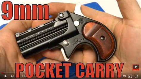 Cobra CB9 Big Bore Derringer 9mm Double Barrel Pocket Carry Backup ...