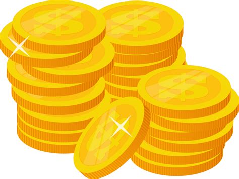 Gold Coin Stack PNG