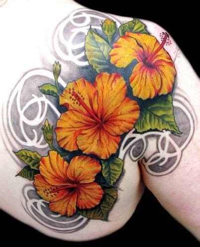 Orange hibiscus tattoo My reason: I love orange and my grandma has ...