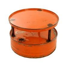 Metal Round Drum Coffee Table, Color : Industrial Orange Colour at Best Price in Jodhpur
