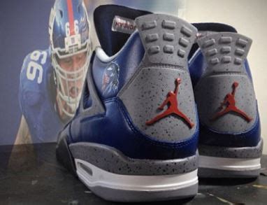 THE SNEAKER ADDICT: Air Jordan 4 "NY Giant Cement" Mache Custom IV ...