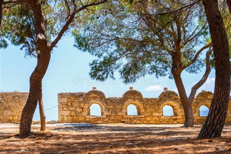 Architecture of Venetian Fortress Fortezza in Rethymno on Crete, Greece ...