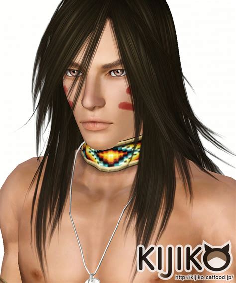 Azurite hairstyle for him by Kijiko - Sims 3 Hairs