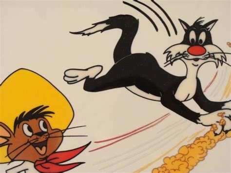 Speedy Gonzales & Sylvester Sericel Warner Bros Art