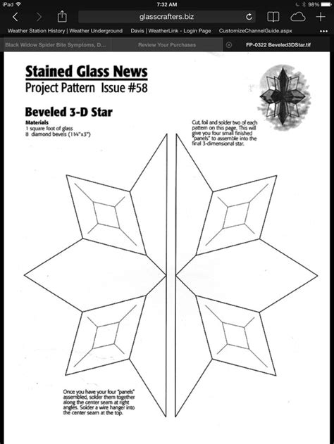 Pattern star | Stained glass patterns, Stained glass, 3d star