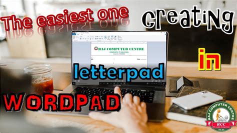 HOW TO MAKE LETTER HEAD/PAD IN WORDPAD EASILY? - YouTube
