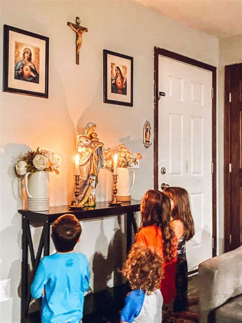 Catholic Home Altar Set Up - Joyfully Domestic