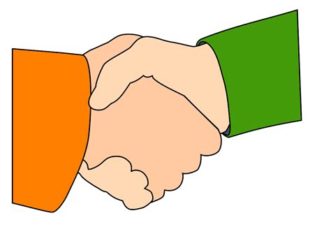 Shaking Hands Clip Art at Clker.com - vector clip art online, royalty ...