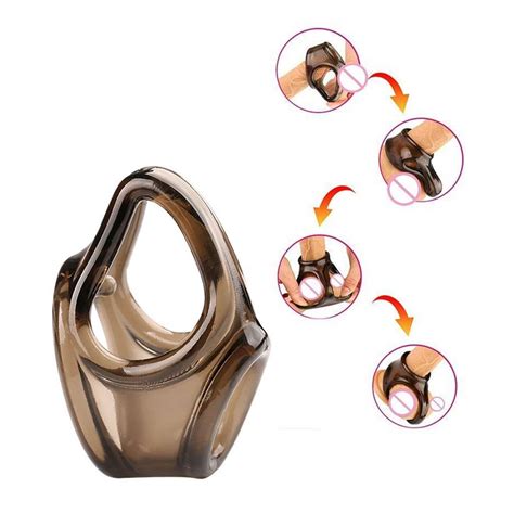 Penis Cock Ring Ball Sling Stretcher Male Erection Enhancer Splitter ...