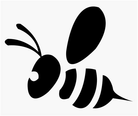 Little Png Icon Free - Bee Black And White Svg, Transparent Png - kindpng