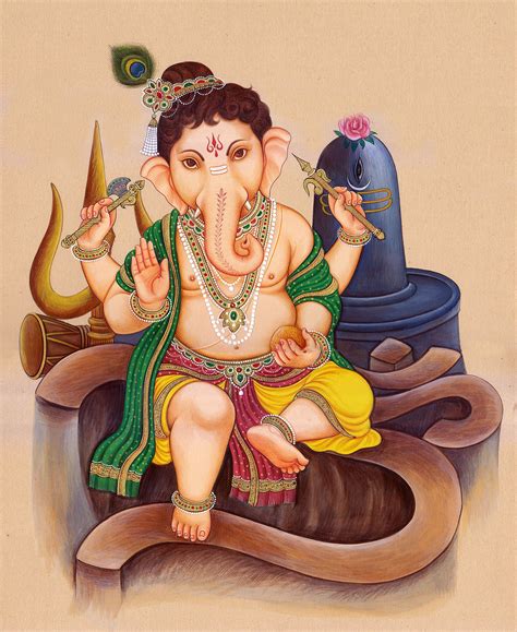 Bal Ganesha Paper Child, Ganesh Lord, Baby Ganesha, Shree Ganesh, Four ...