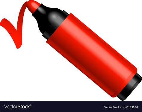 Red marker Royalty Free Vector Image - VectorStock