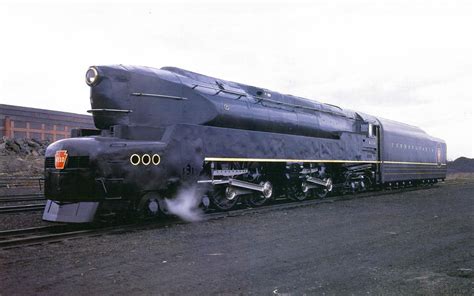 A color photo of the Pennsylvania Railroad's T1 class locomotive in 1942. [1280x800] : r/MachinePorn